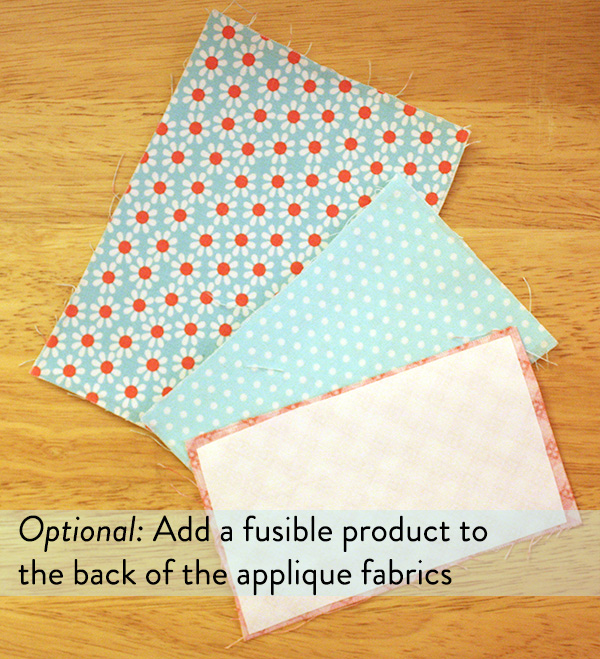 fuse HNBL to backside of applique fabric