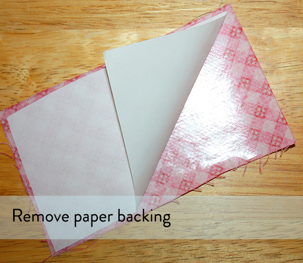 remove paper backing