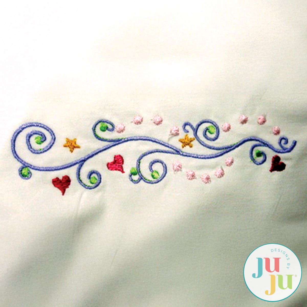 Always Kiss Me Pillow by Oma's Place | Machine Embroidery Designs by JuJu