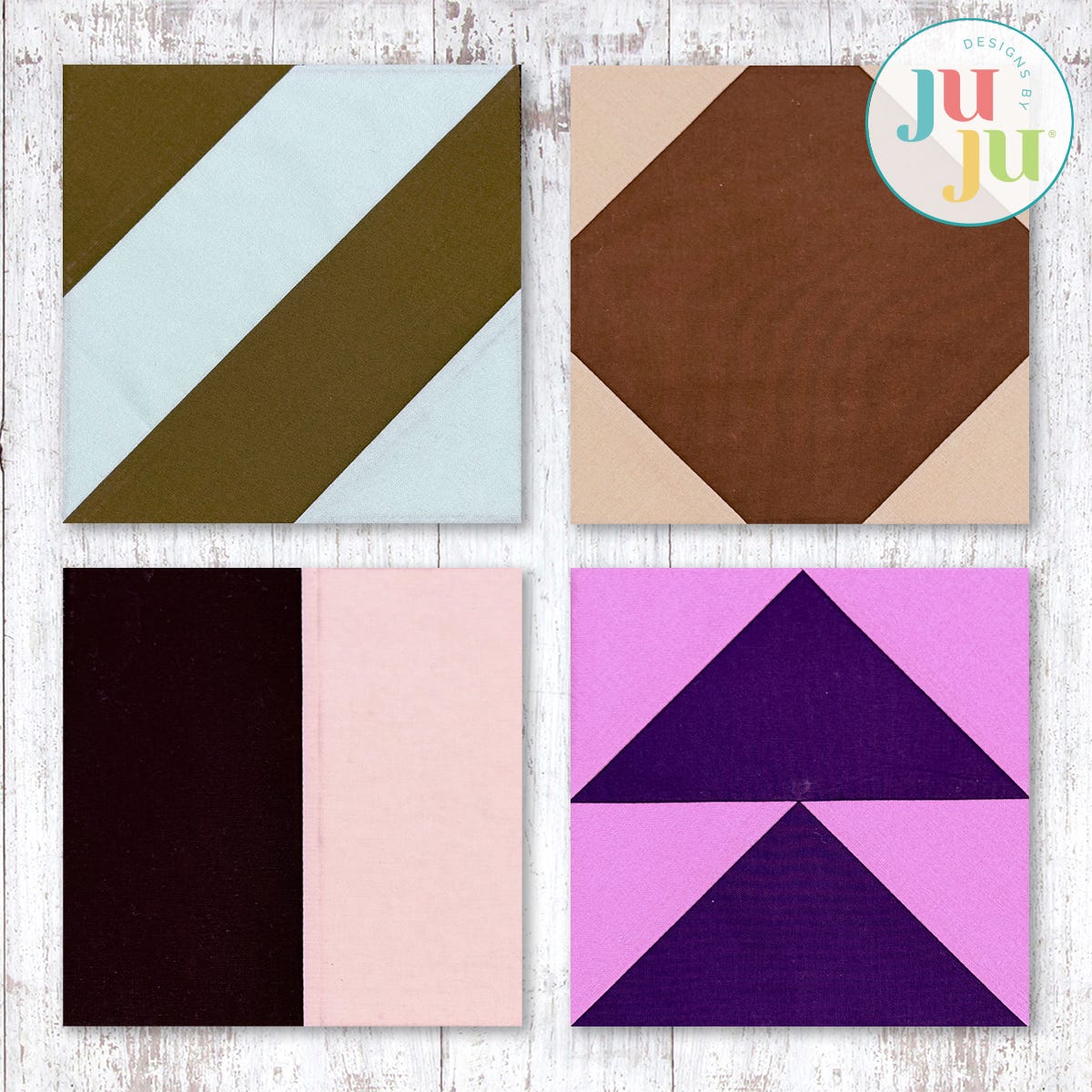 In The Hoop Mix-and-Match Quilt Blocks Project 1 | Machine Embroidery Designs by JuJu