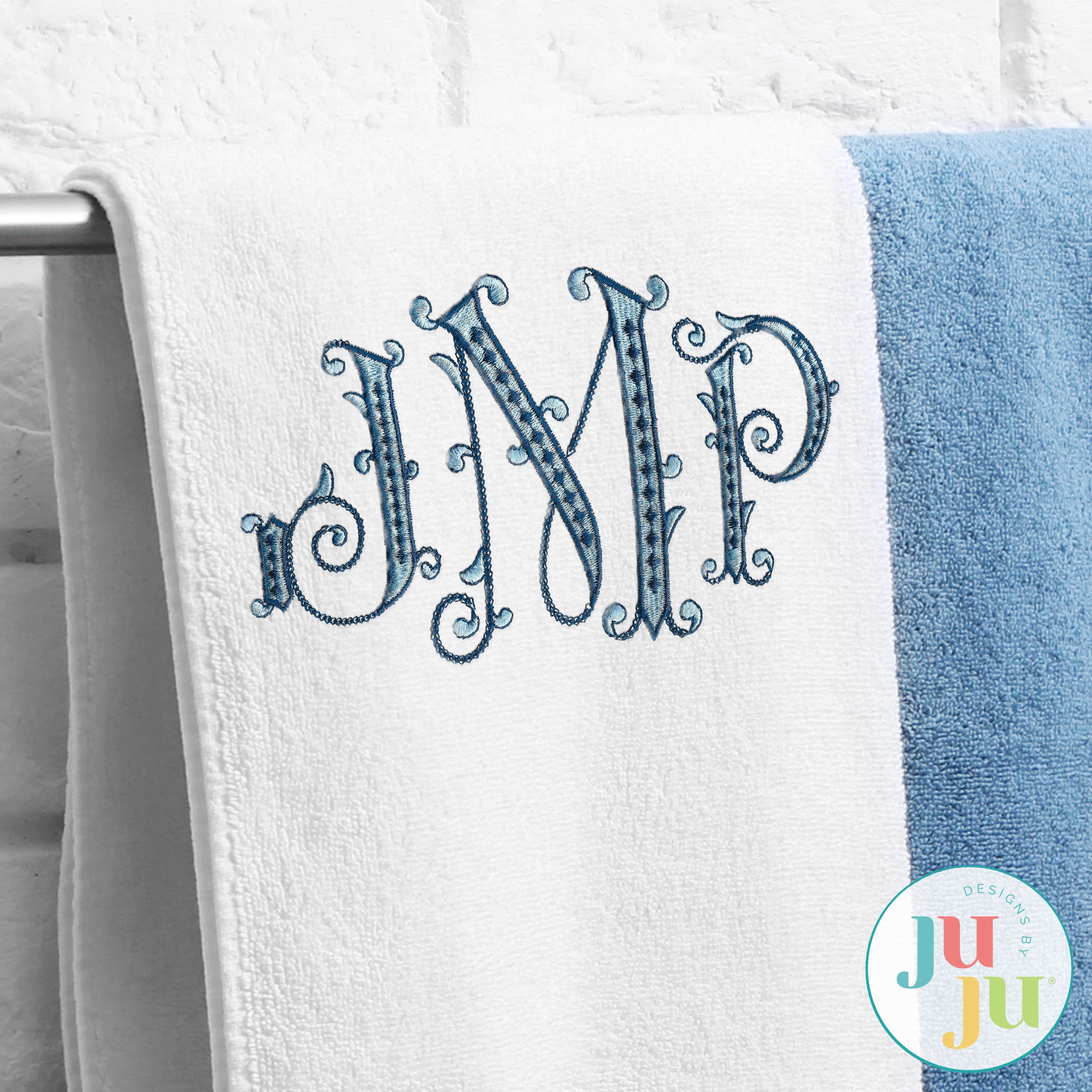 Baroque Beauty Monogram Embroidery Font | Machine Embroidery Designs by JuJu