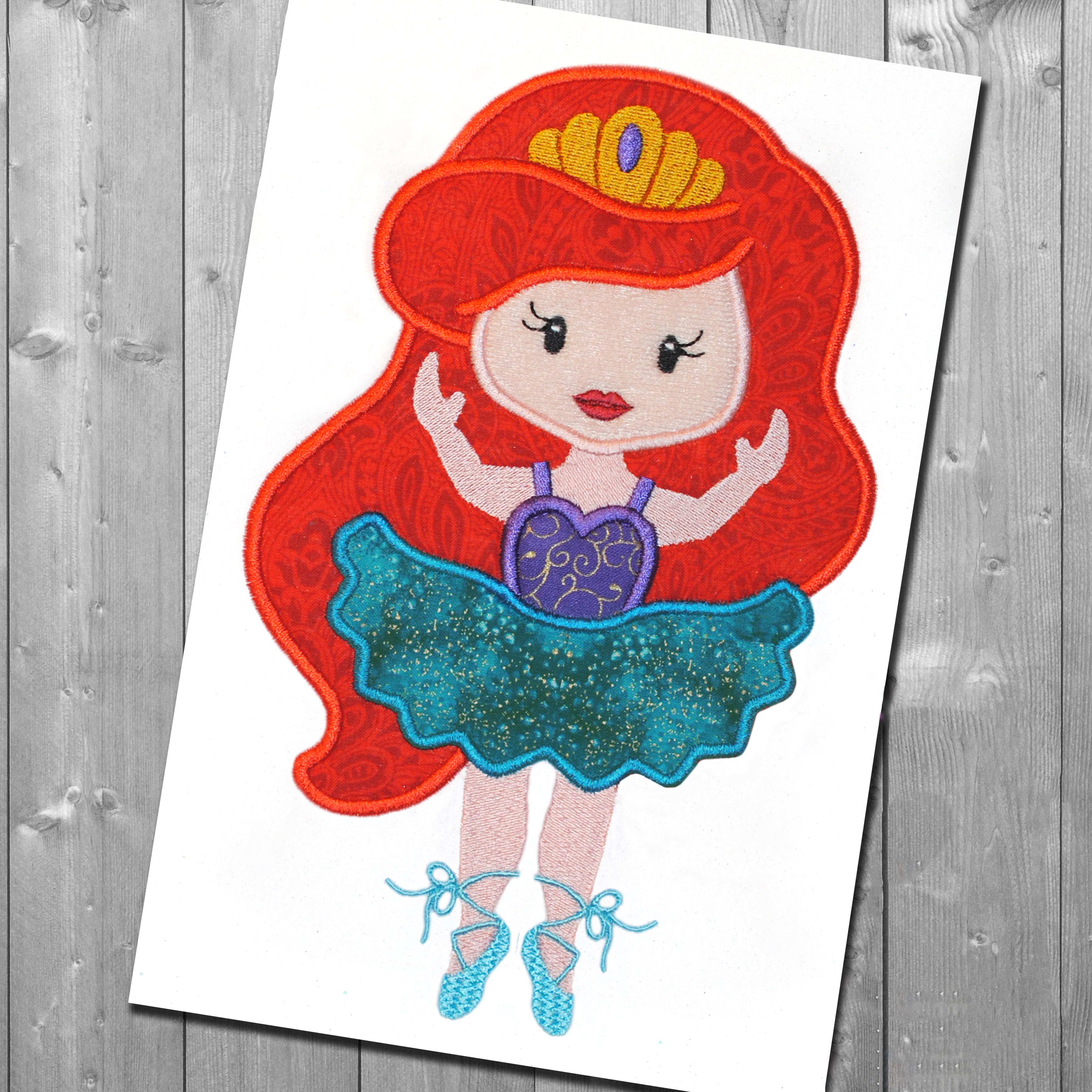 Ballerina 5 Embroidery Design | Machine Embroidery Designs by JuJu