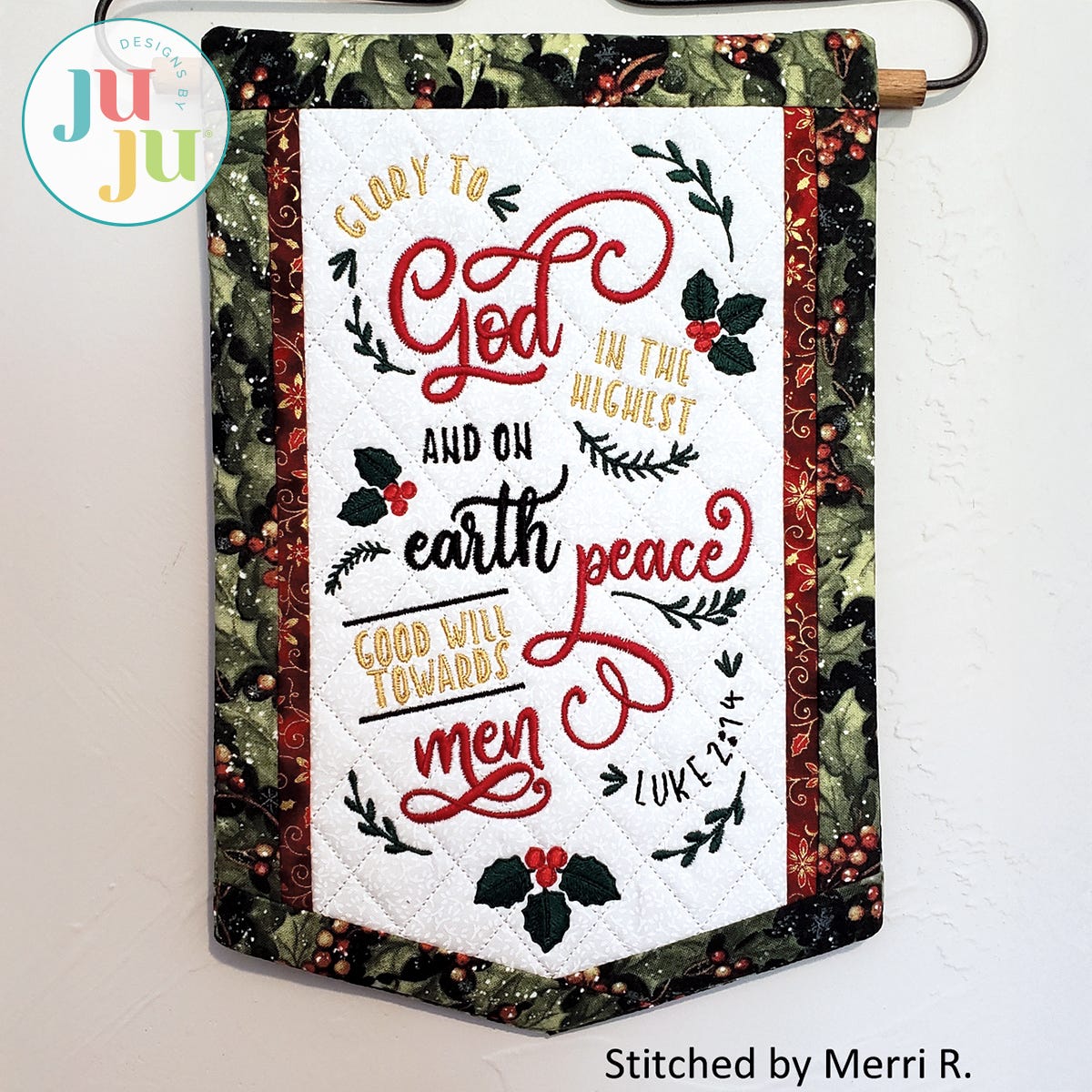  Glory to God Banner by Oma's Place | Machine Embroidery Designs by JuJu