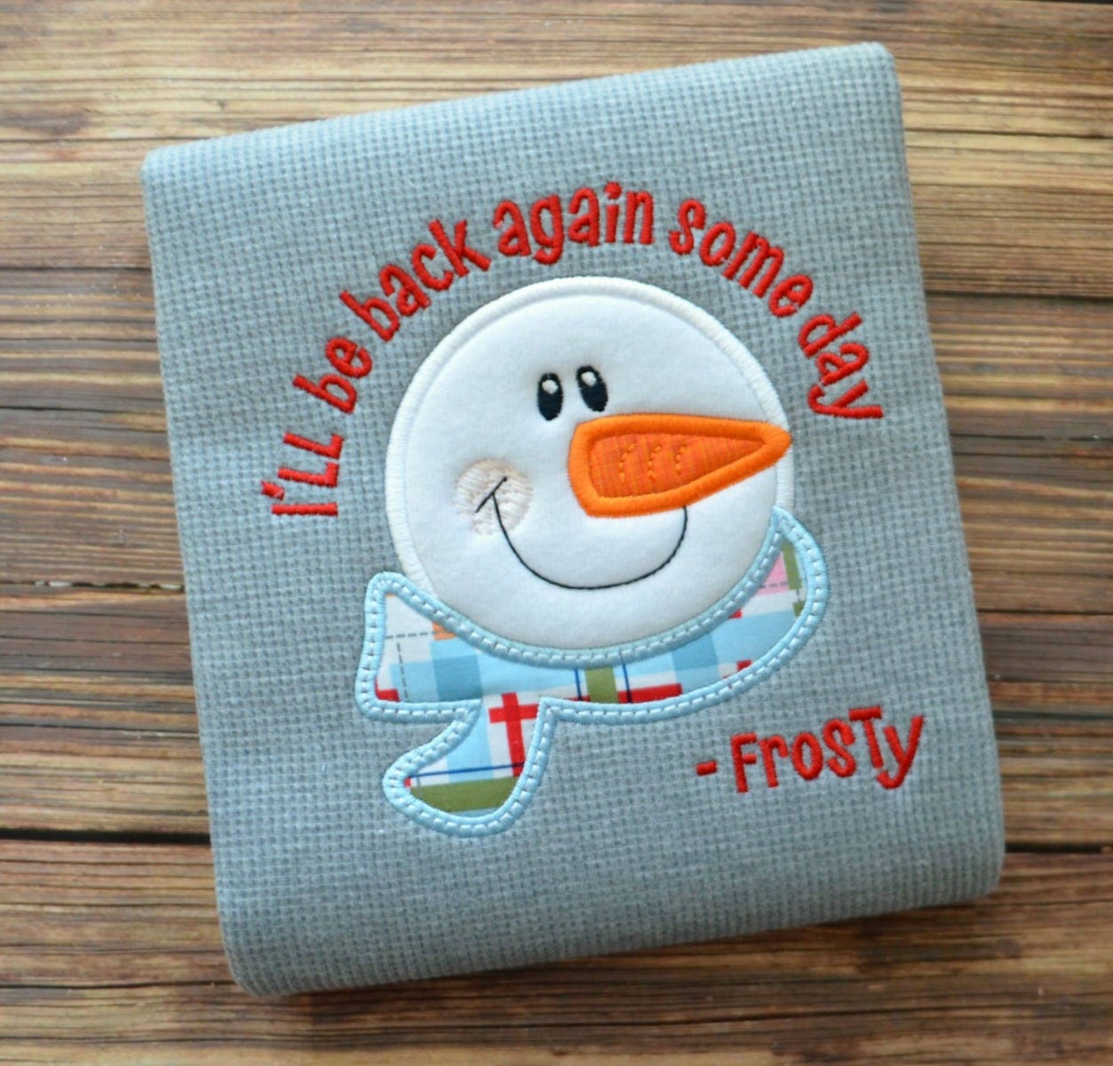 Back Some Day Snowman | Machine Embroidery Designs by JuJu