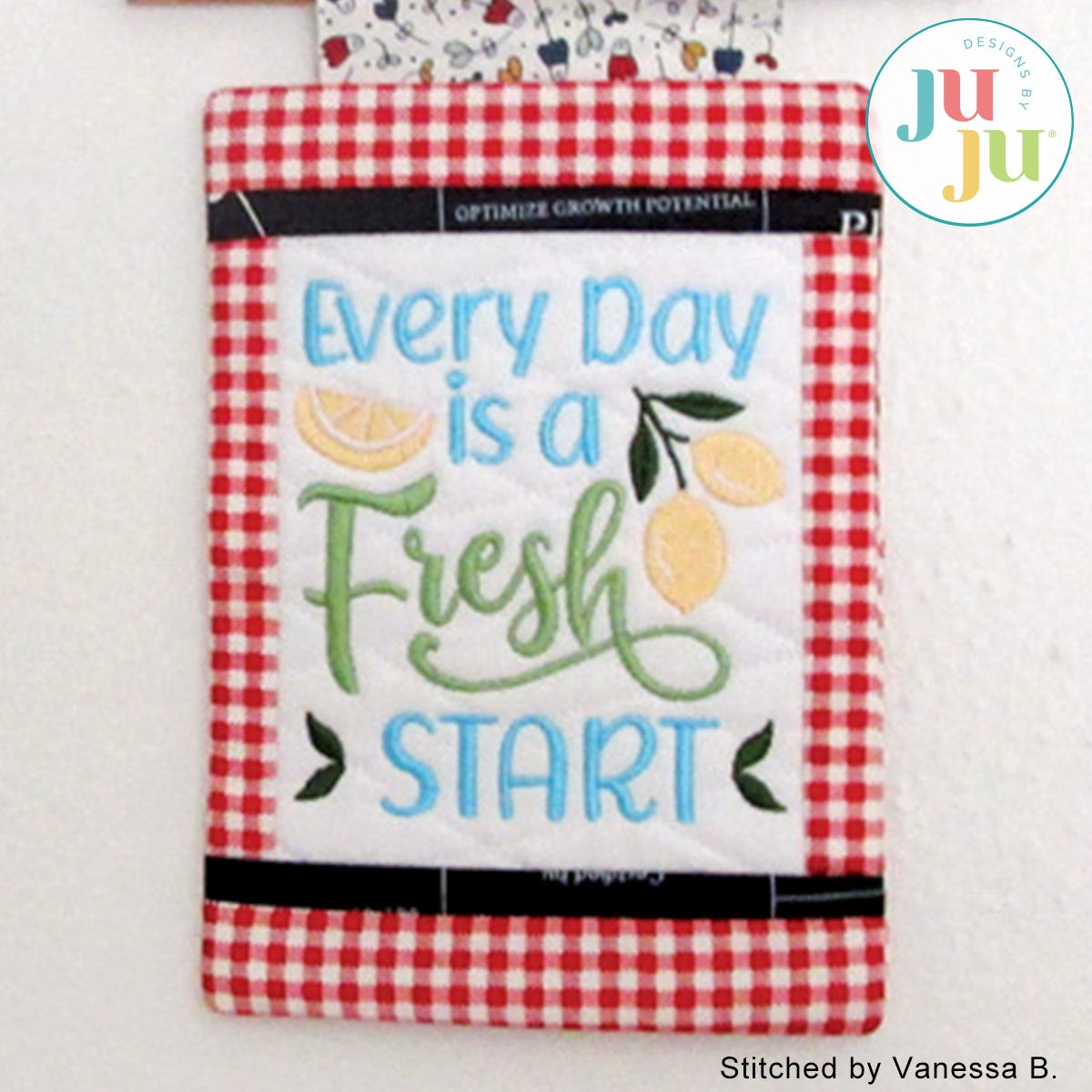  In The Hoop Fresh Start Mini Flag Project by Oma's Place | Machine Embroidery Designs by JuJu