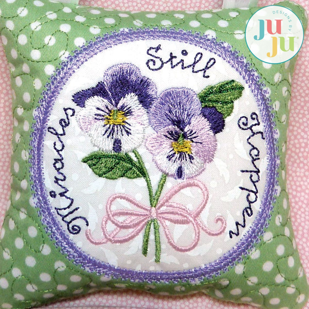 Miracle Pillow by Oma's Place | Machine Embroidery Designs by JuJu