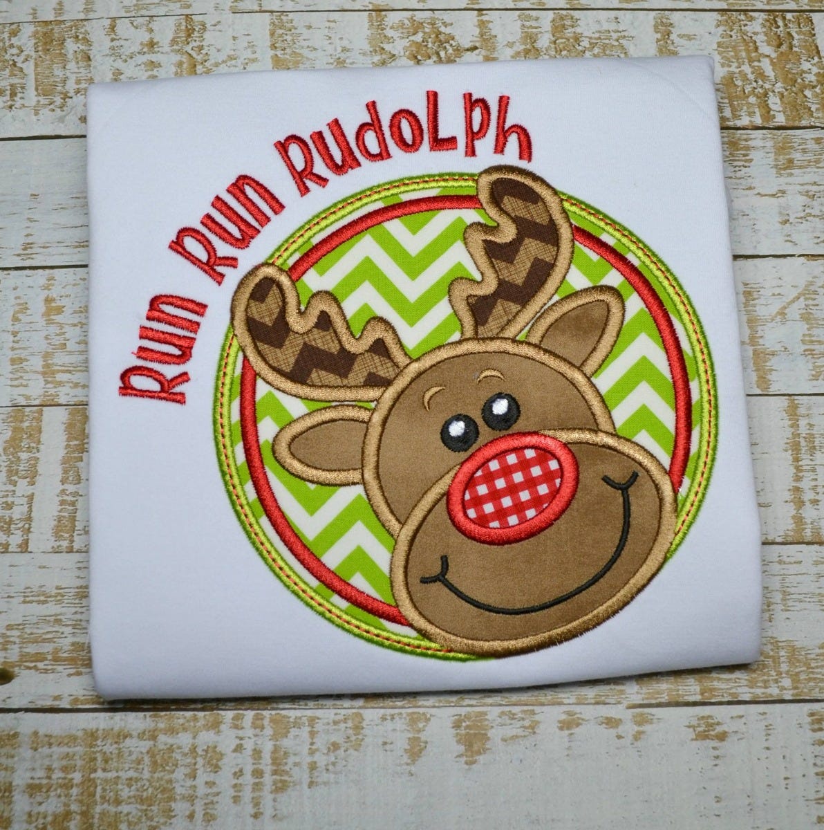 Run Run Rudolph | Machine Embroidery Designs by JuJu