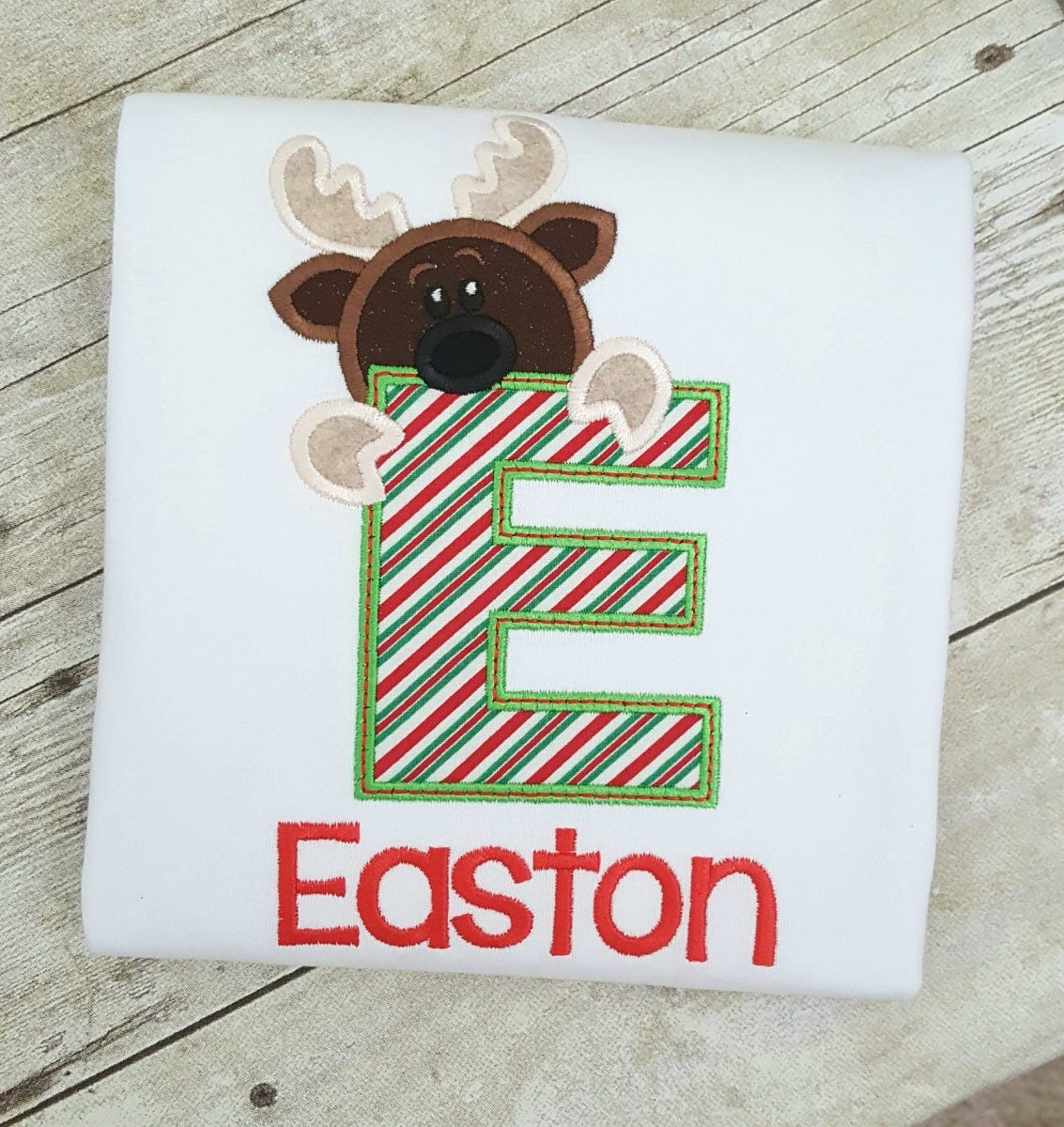 Boy Reindeer Alphabet | Machine Embroidery Designs by JuJu