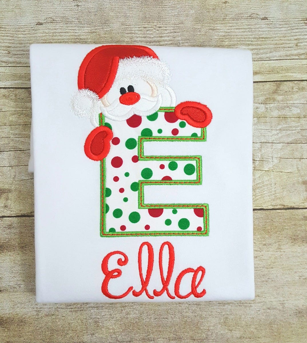Santa Alphabet Applique | Machine Embroidery Designs by JuJu