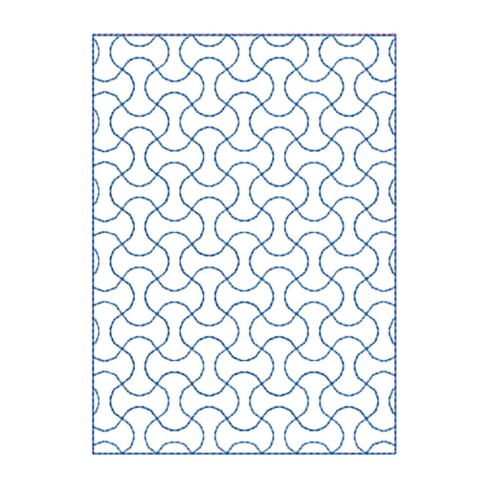 FREE Quilted Rectangle Embroidery Design | Machine Embroidery Designs by JuJu