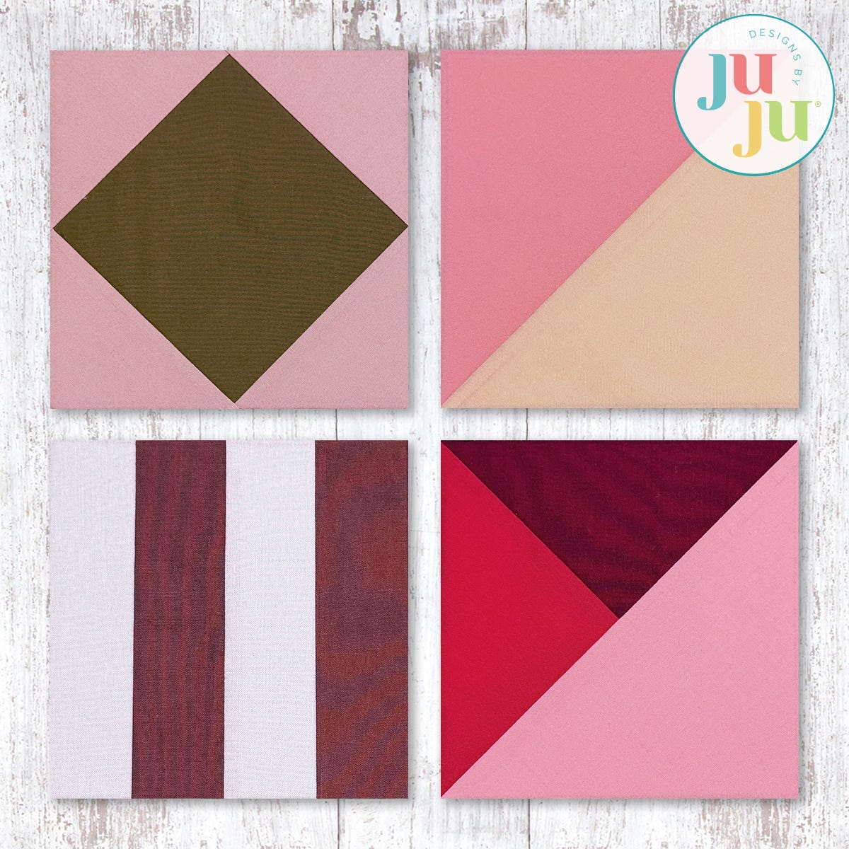 In The Hoop Mix-and-Match Quilt Blocks Project 2 | Machine Embroidery Designs by JuJu