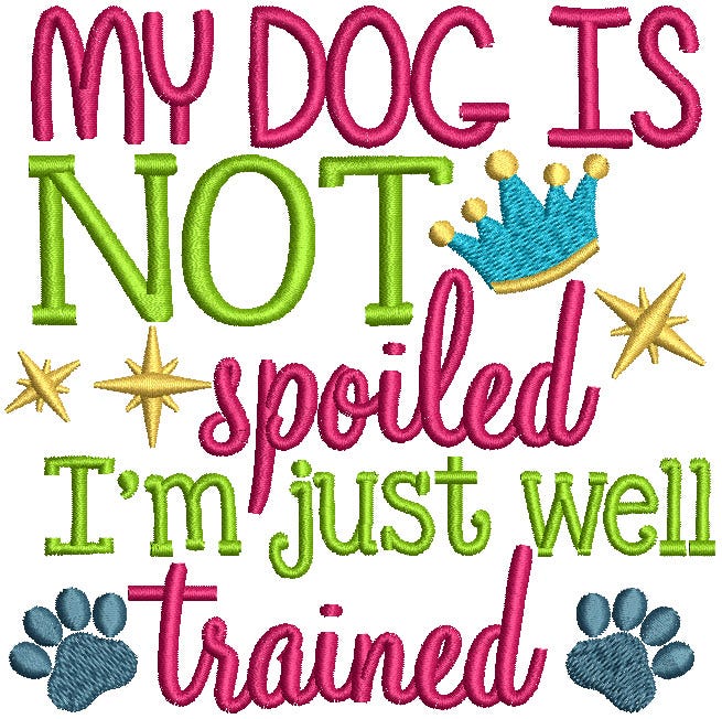 Dog Sayings Set 2 Machine Embroidery Designs by JuJu