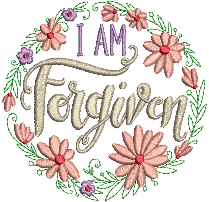 Floral Wreaths Faith Machine Embroidery Designs by JuJu