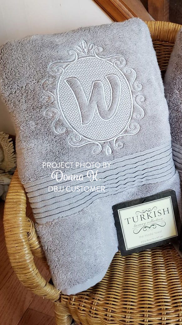 Elegant Oval Frame Embossed Monogram Alphabet