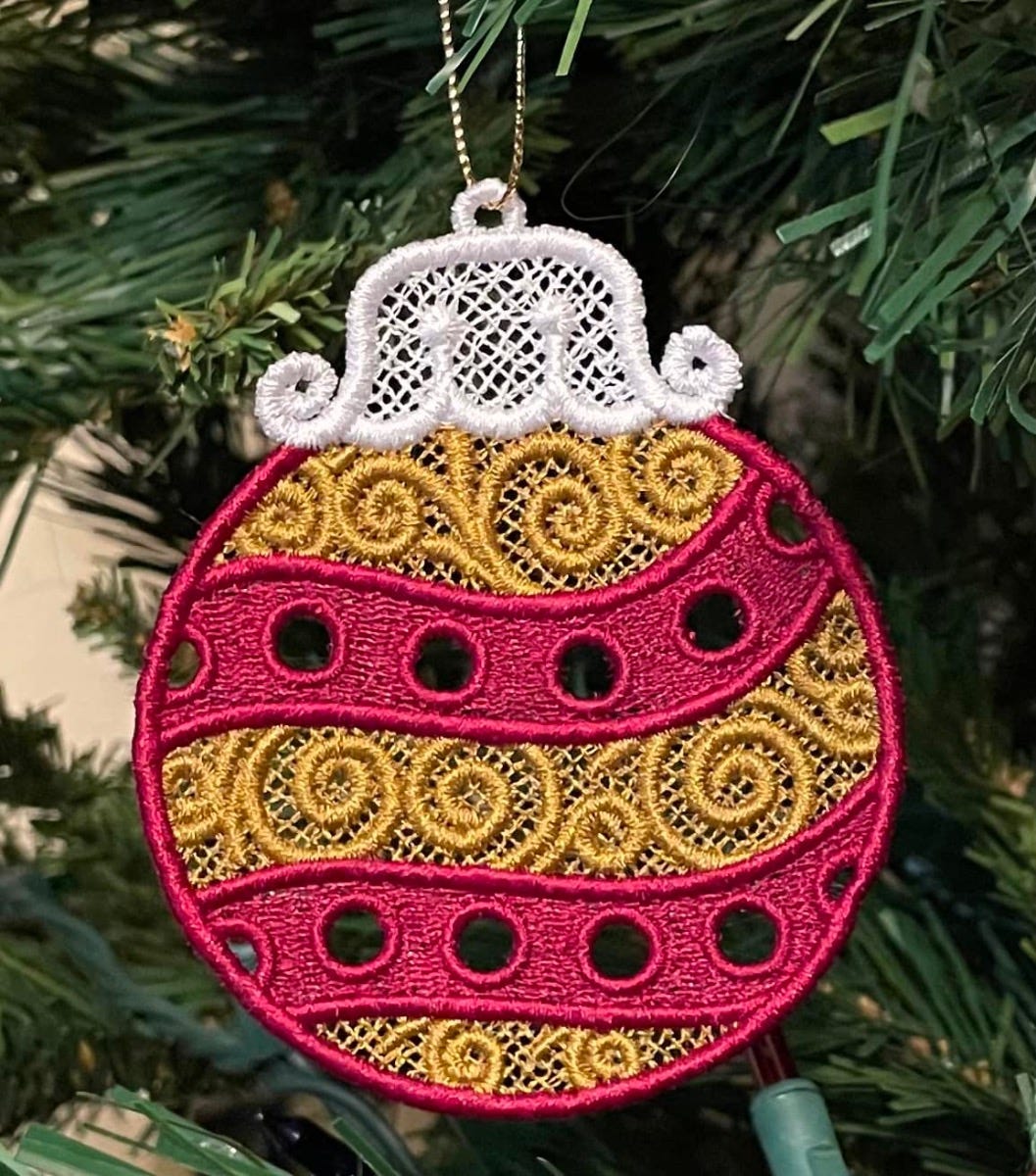 Free Standing Lace Christmas 1