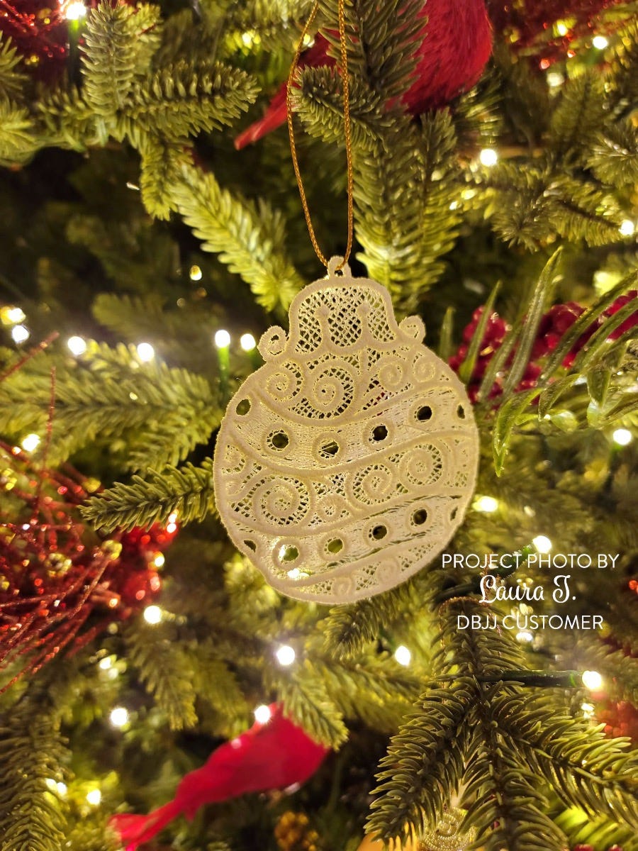 Free Standing Lace Christmas 1