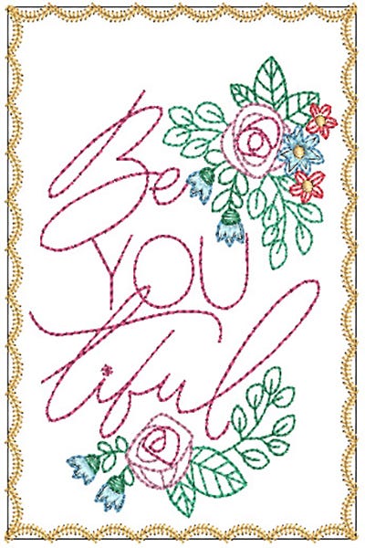 Inspiration Greeting Cards | Machine Embroidery Designs by JuJu