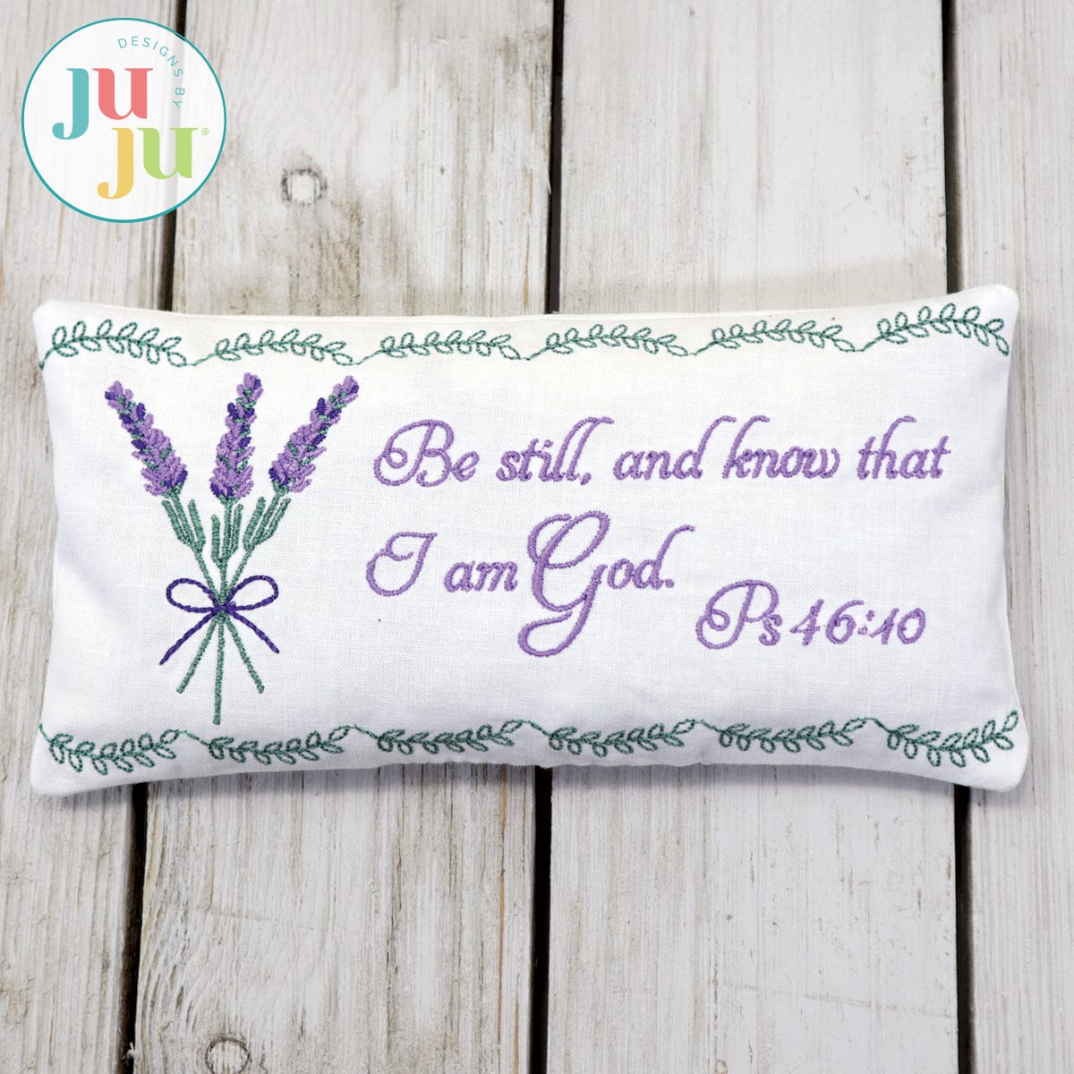 In The Hoop Be Still Sachet Project by Oma's Place | Machine Embroidery Designs by JuJu