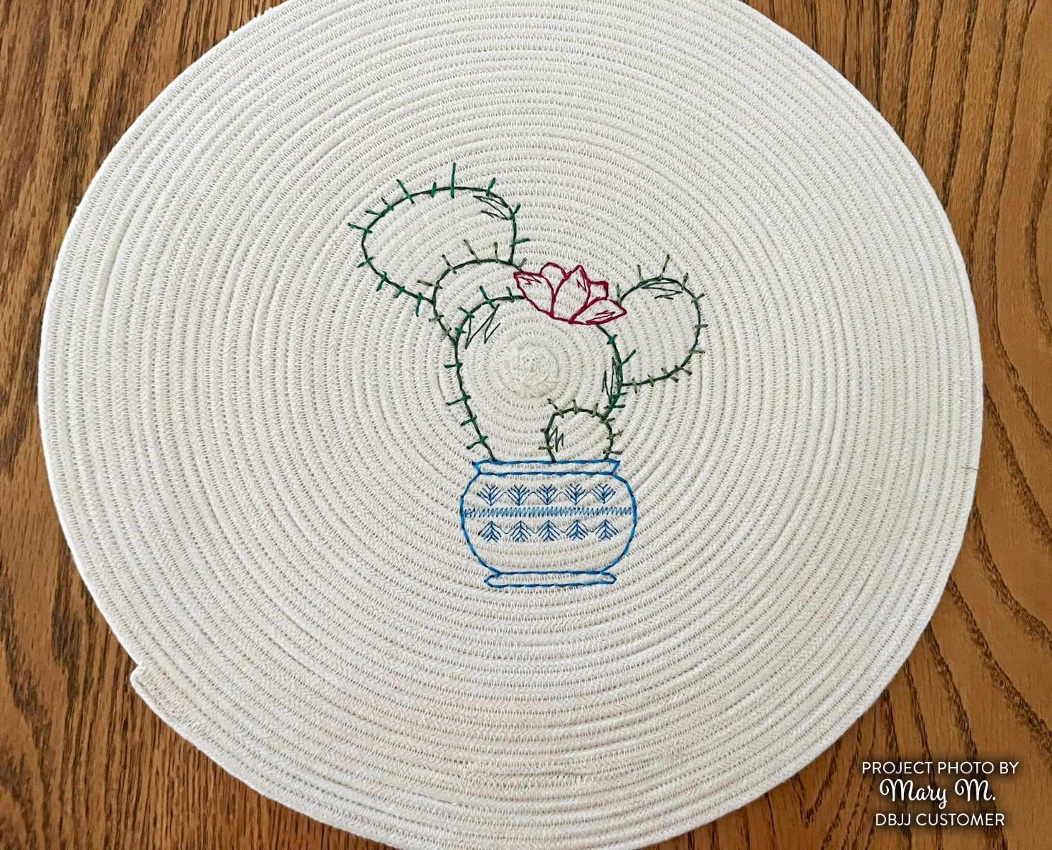 Cute Cactus Vintage Stitch