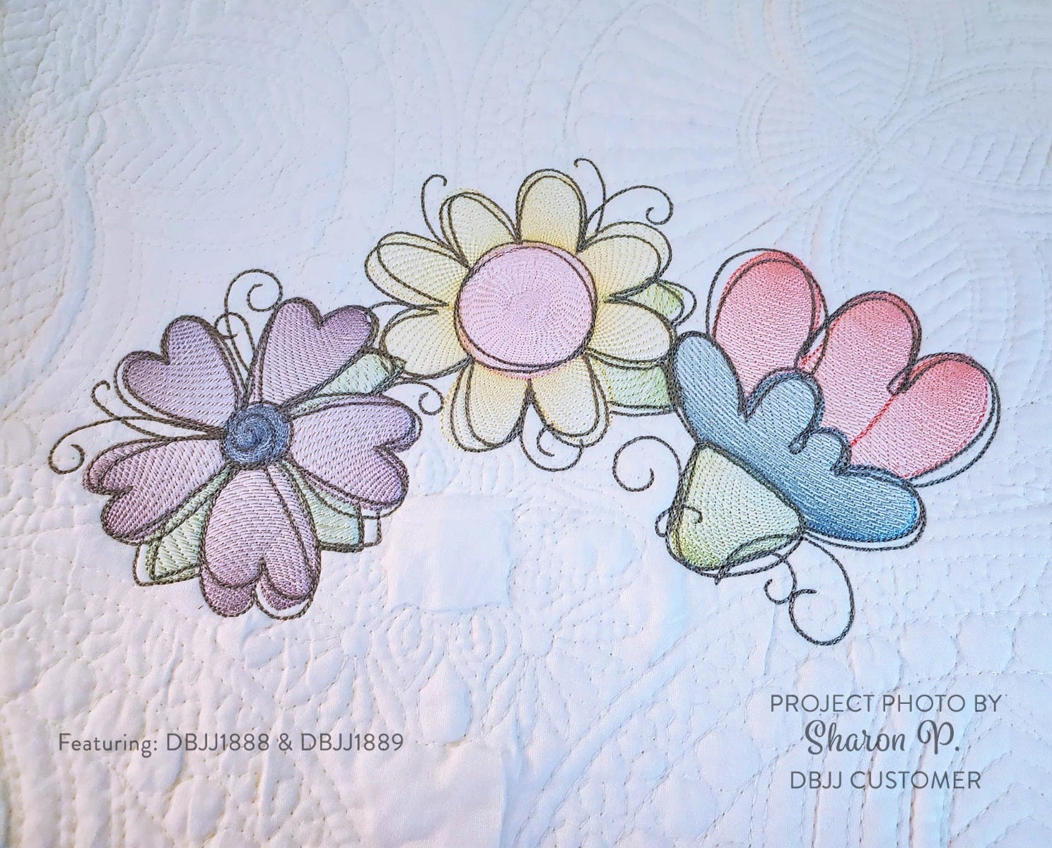 Vintage Sketch Flowers 1