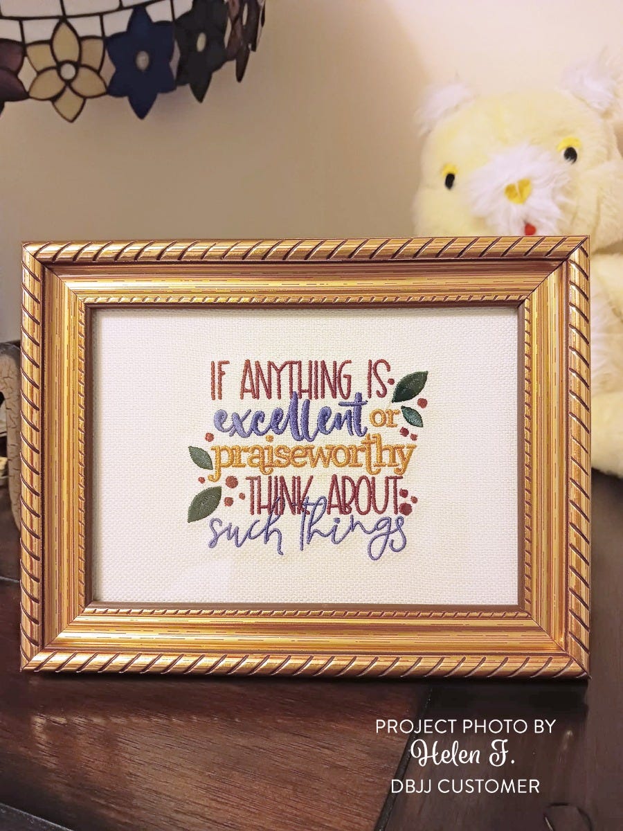 Think About Such Things Word Art