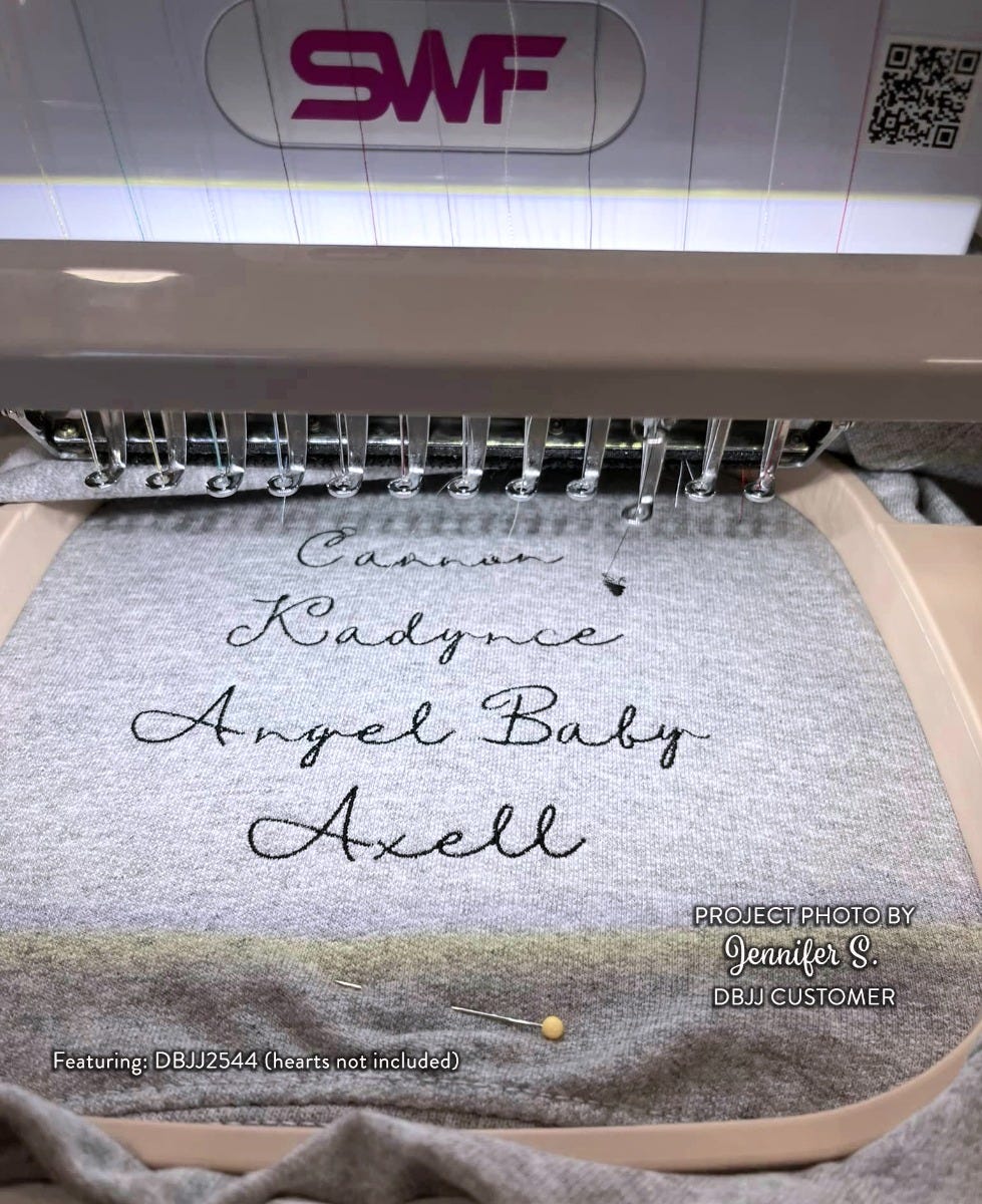 Attitude Script Embroidery Font