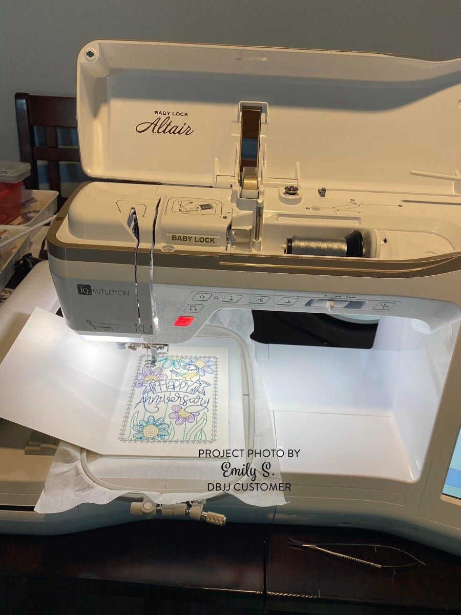 Celebration Greeting Cards Embroidery Design Set 2