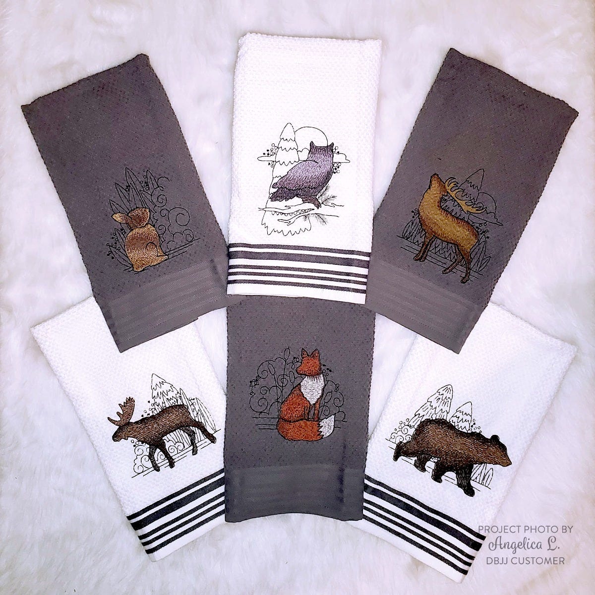 Sketchy Woodland Animal Silhouettes