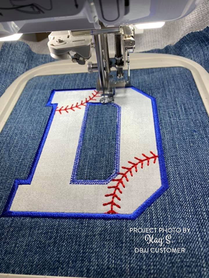 Baseball Applique Alphabet
