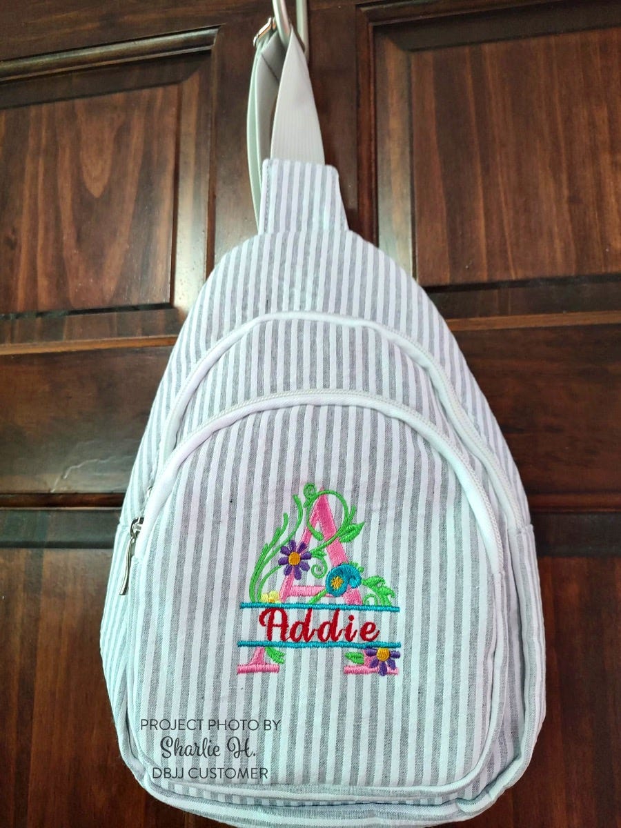 Split Floral Monogram