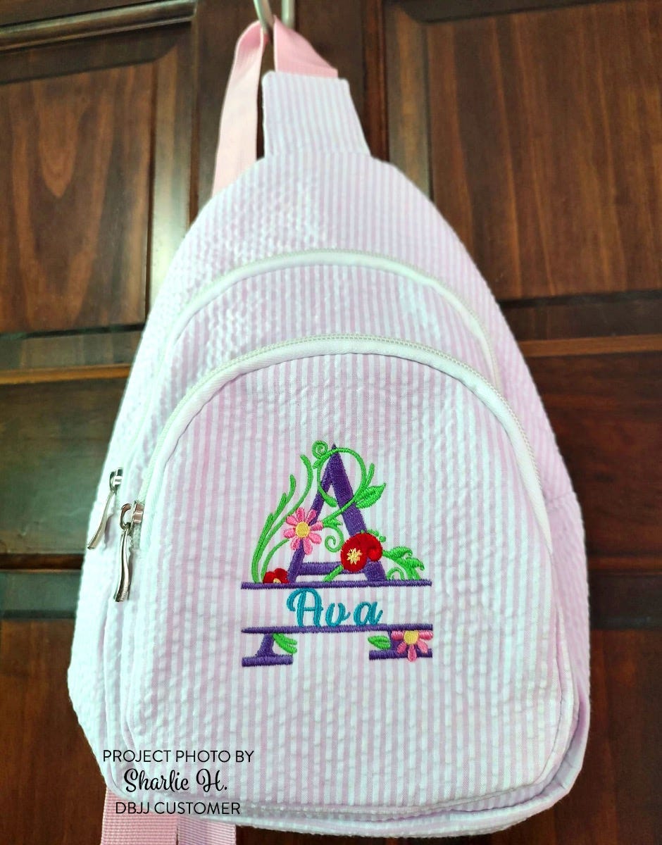 Split Floral Monogram