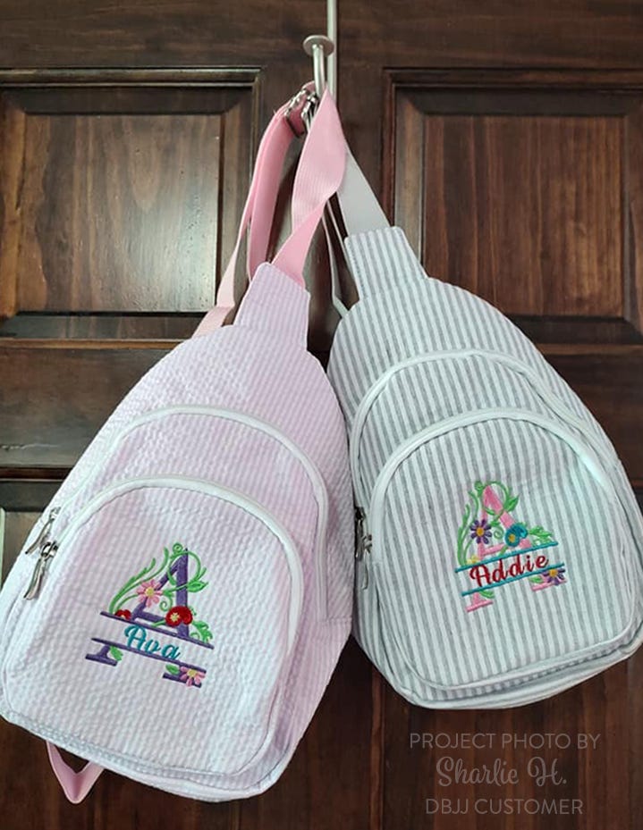 Split Floral Monogram