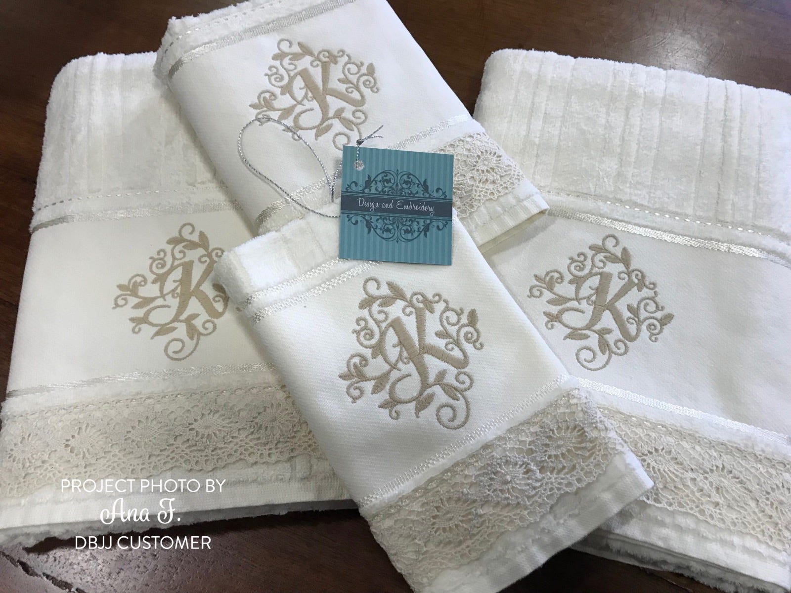 Diamond Floral Monogram