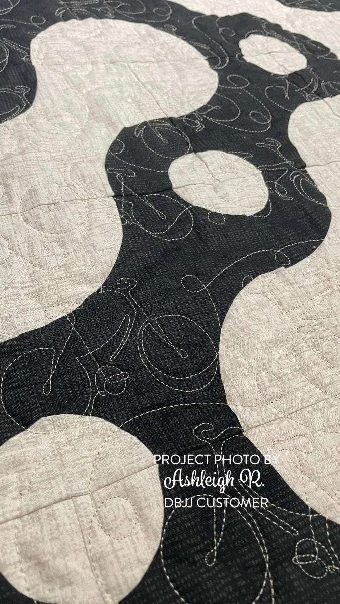 Bicycles End-to-End Quilting Embroidery Design