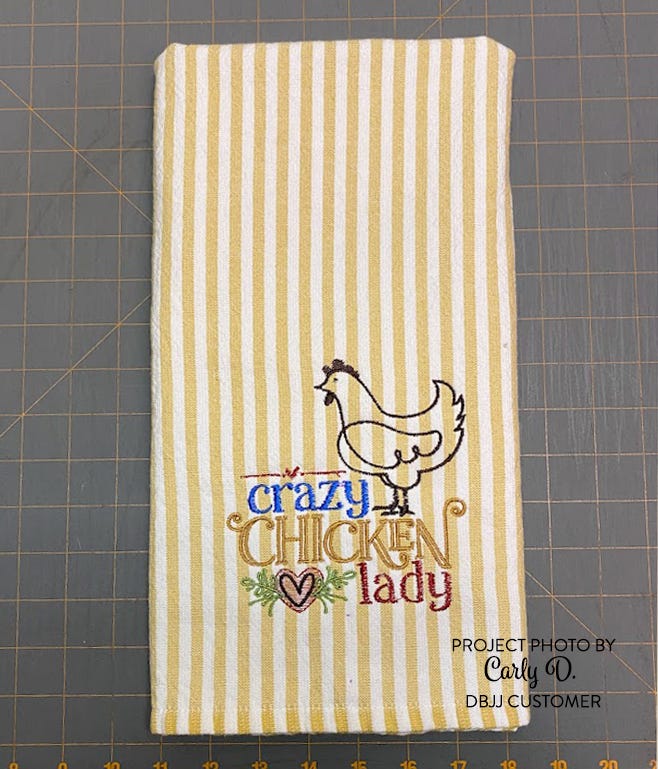 Chicken Lady Word Art 2