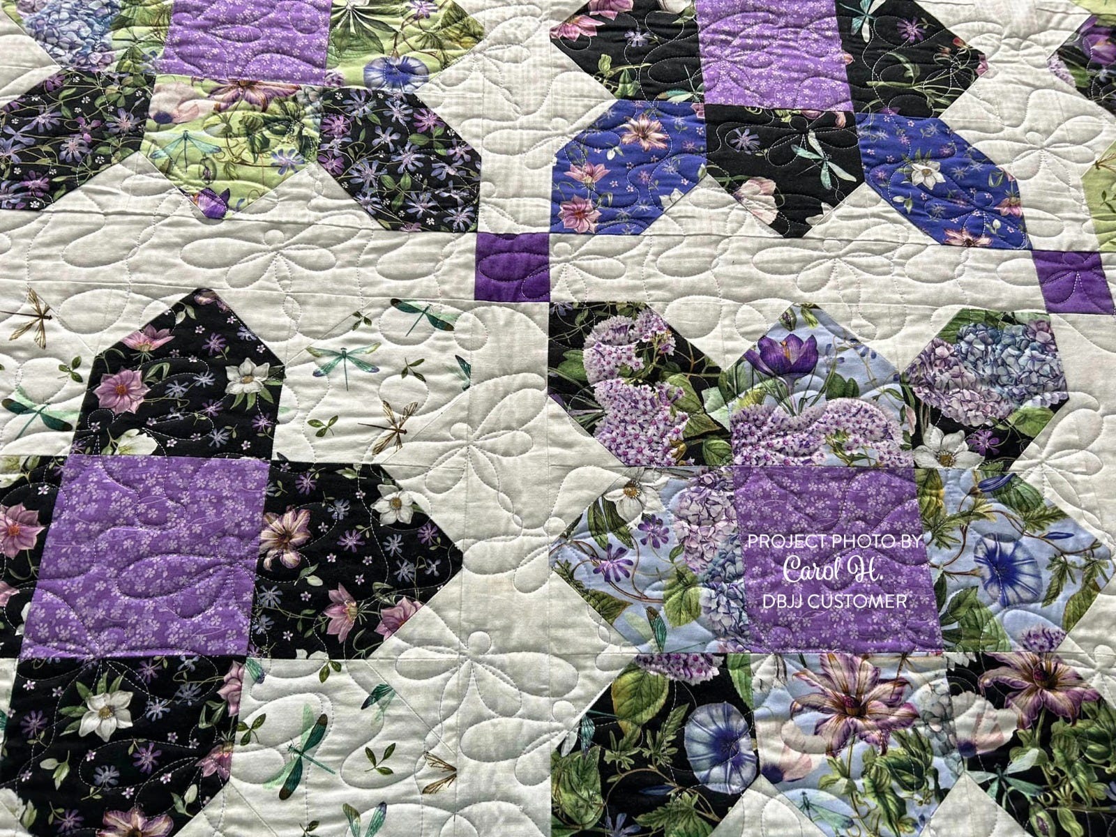 Dragonflies End-to-End Quilting Embroidery Design