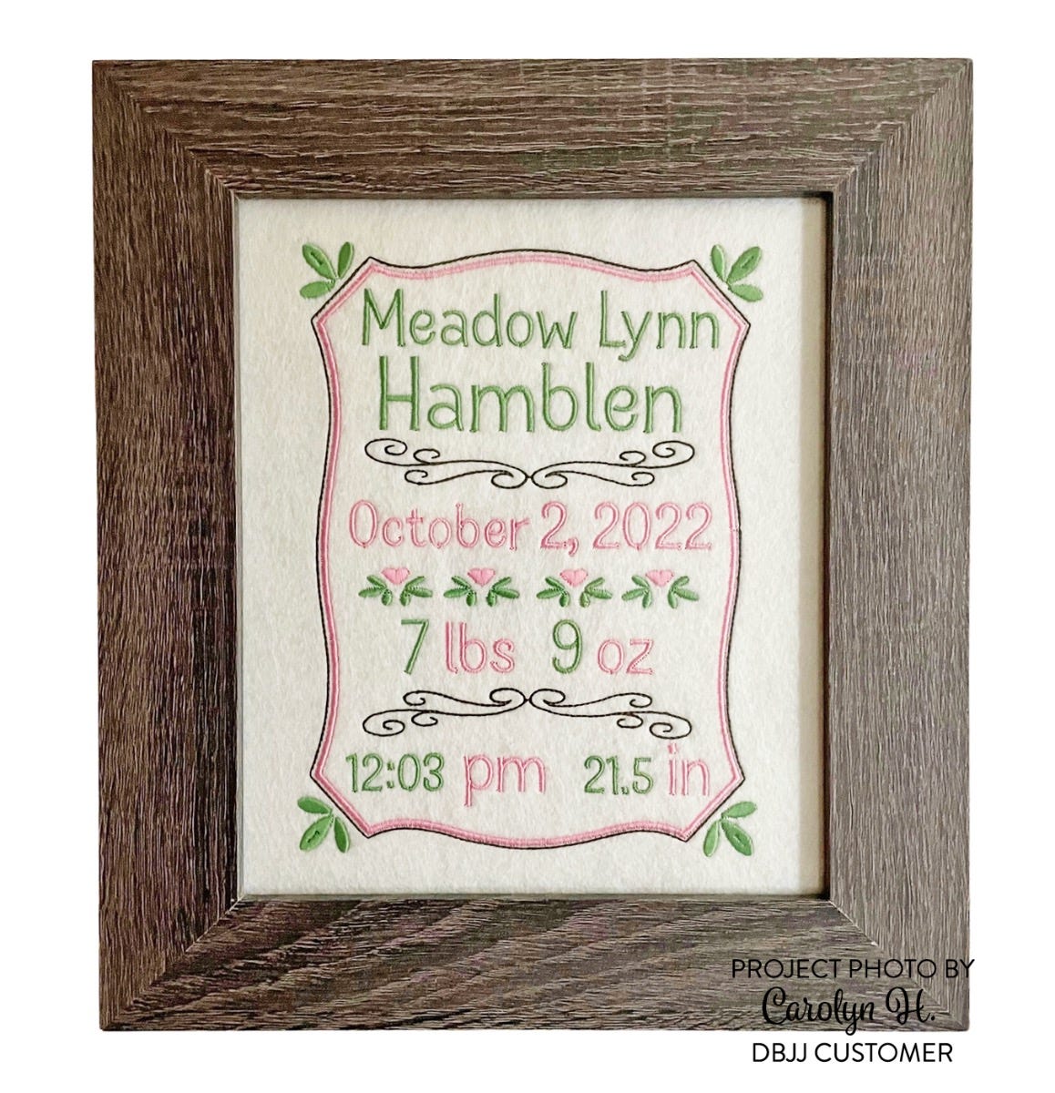 Madilyn Birth Announcement Template