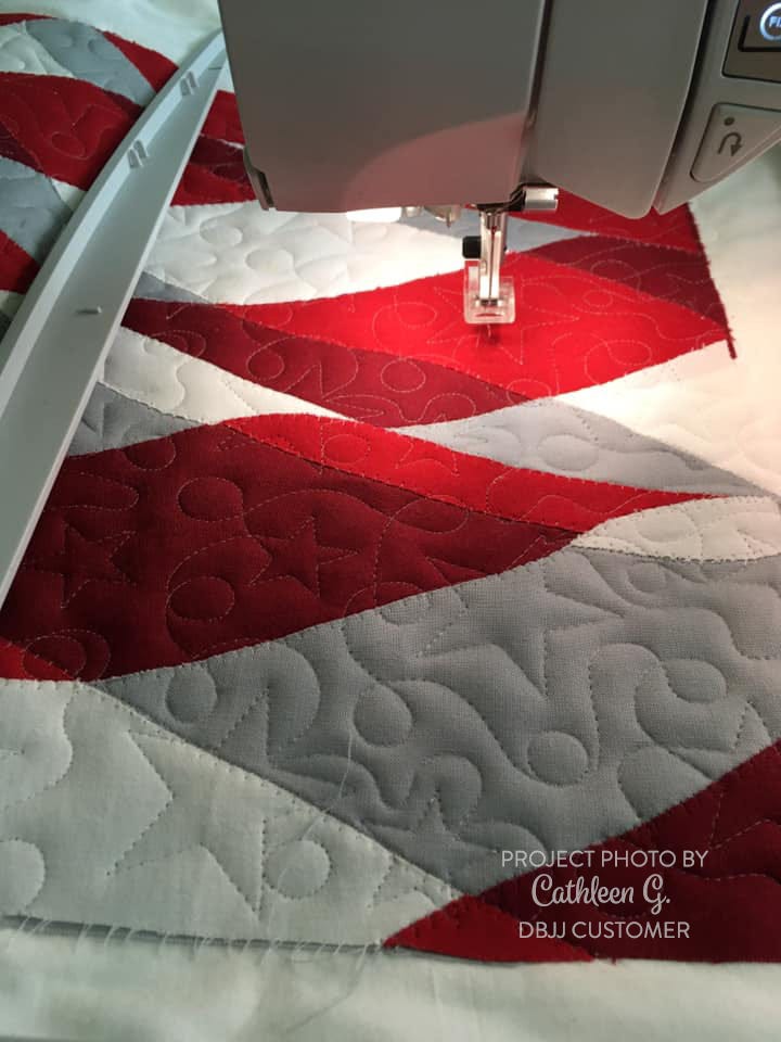 Stars and Loops End-to-End Quilting Embroidery Design