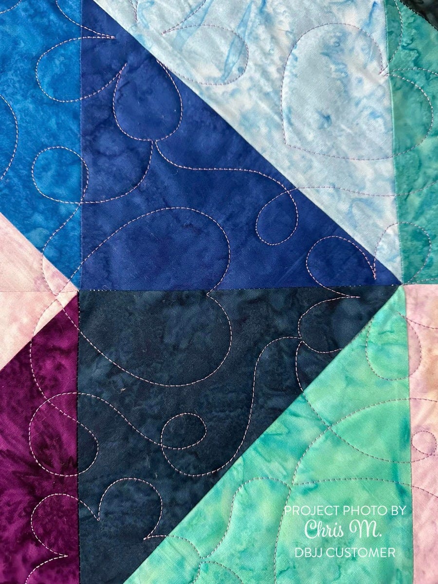 Hearts and Flowers End-to-End Quilting Embroidery Design