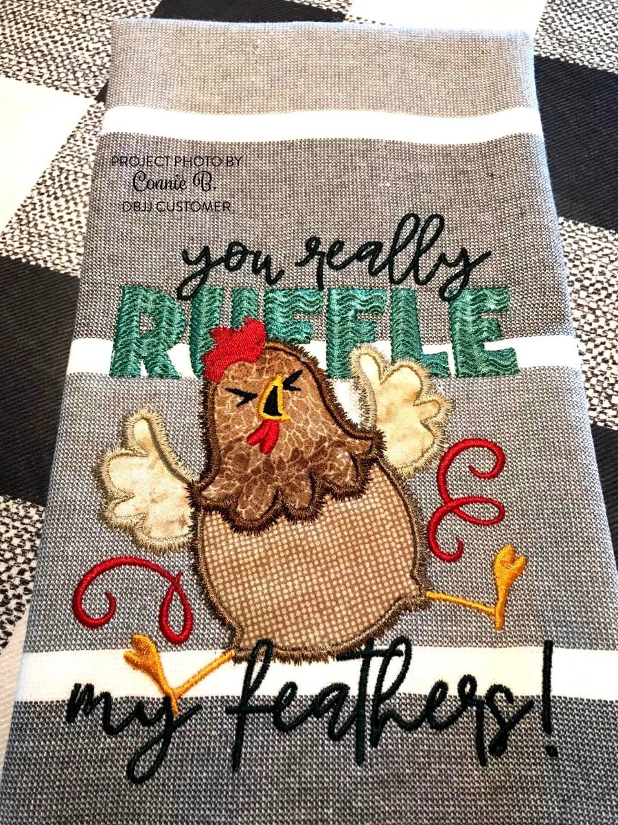 Sassy Chickens Word Art 1