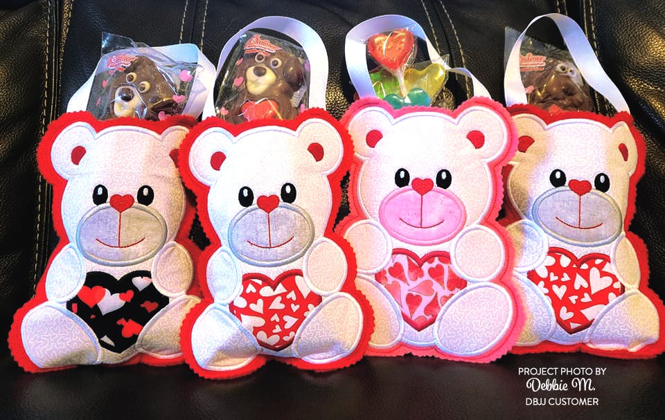 In The Hoop Valentine Treat Bags Set 1