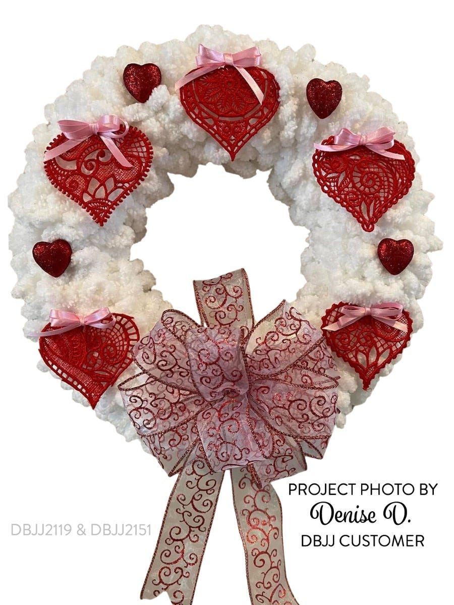 Free Standing Lace Hearts 2