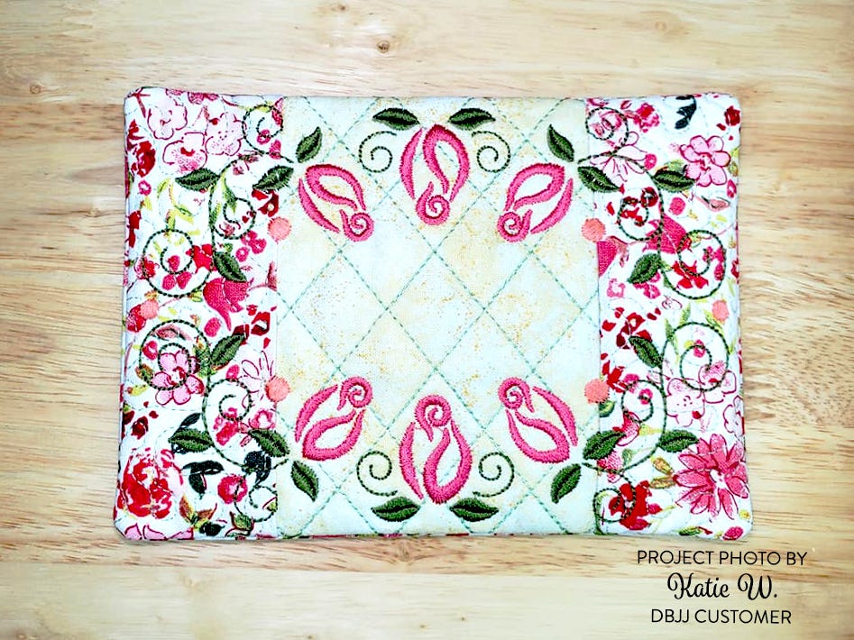 ITH Roses Mug Rug 3