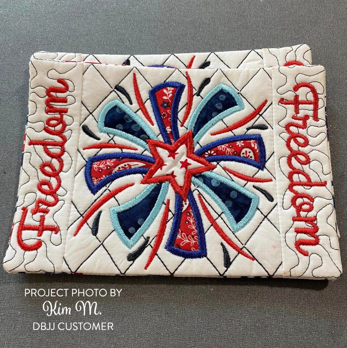 ITH Patriotic Freedom Mug Rug