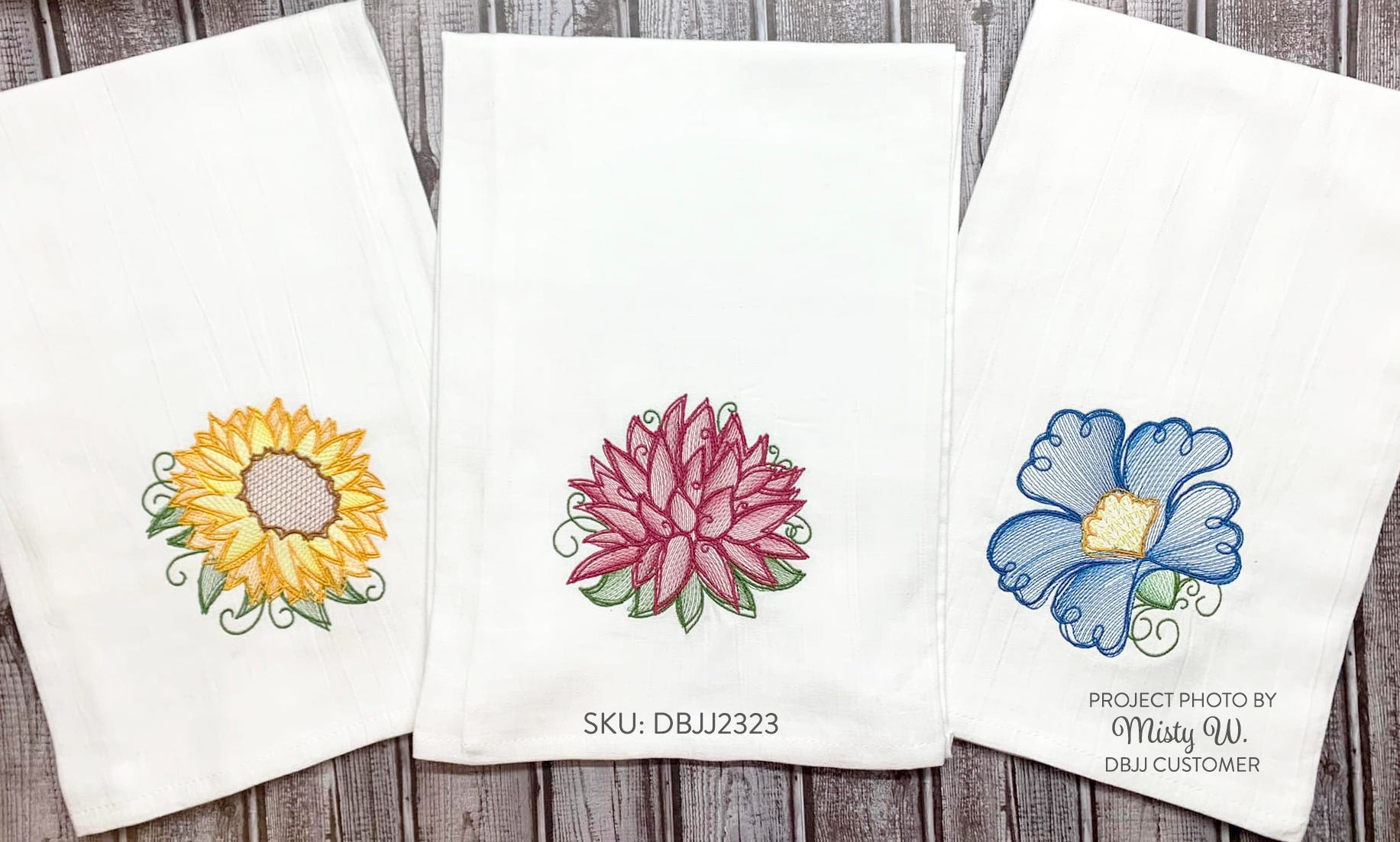 Vintage Sketch Flowers 3