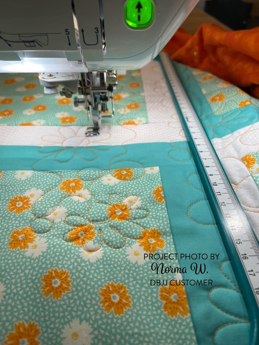 Daisies End-to-End Quilting Embroidery Design