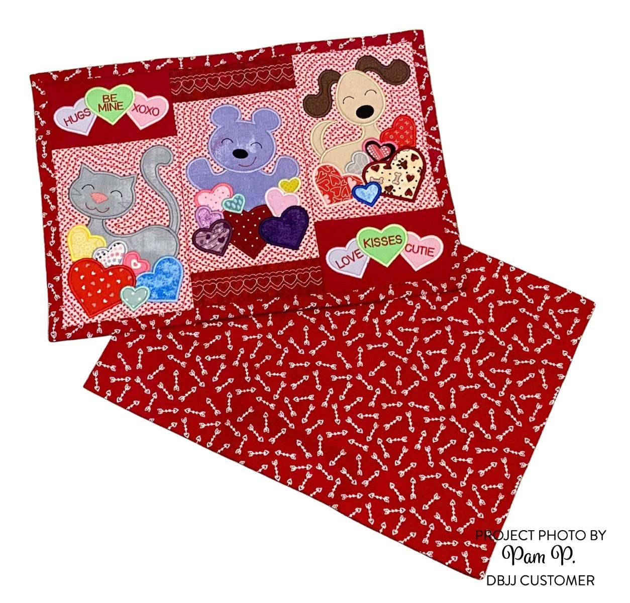 ITH Valentine Animals Placemat