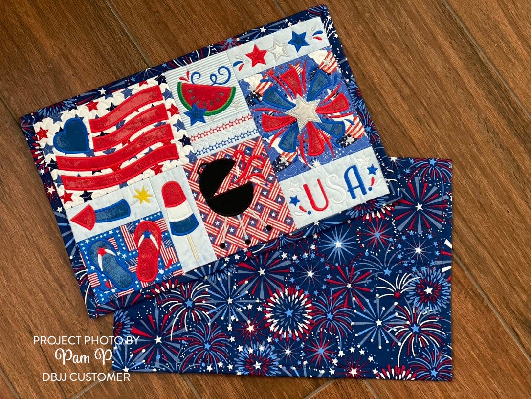ITH Patriotic Placemat