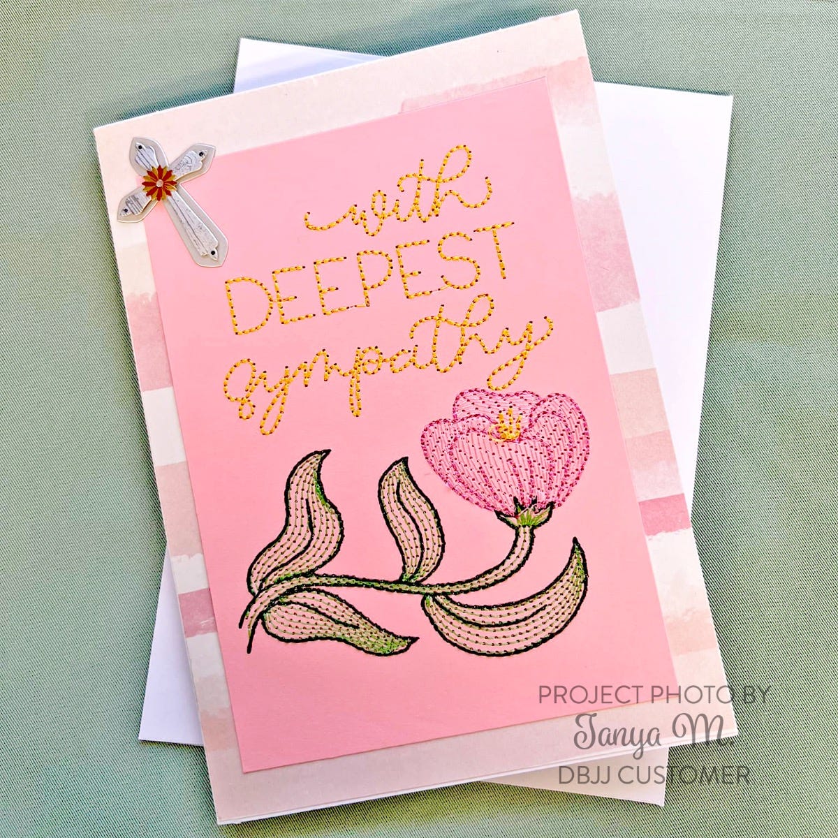 Sympathy Greeting Cards Embroidery Design Set 1