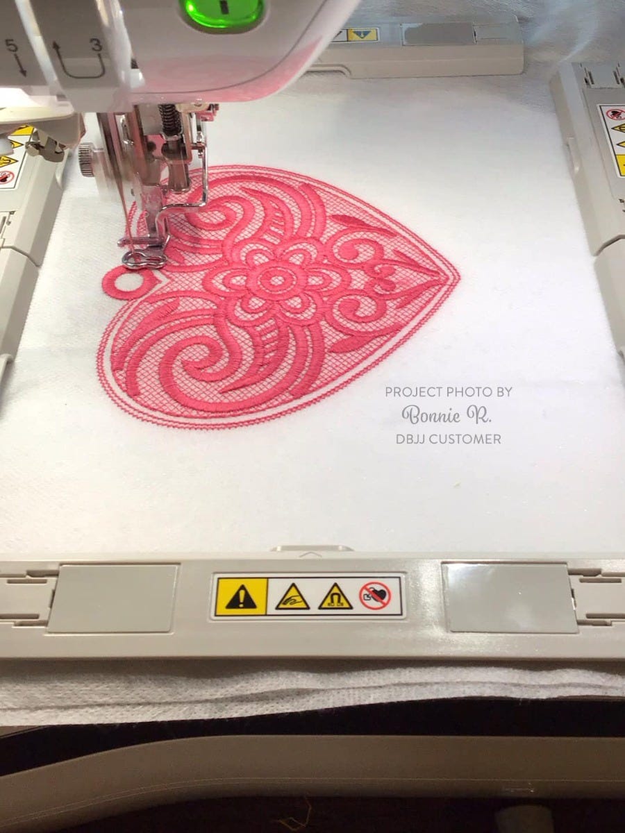 Free Standing Lace Hearts 3